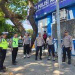 Kapolsek Tamalate Kompol Muhammad Idris, S.H., M.H. Bersama Jajaran Amankan Wilayah Saat Aksi Mahasiswa di Pos Alauddin