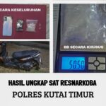 Satresnarkoba Polres Kutim Amankan Pria di Kombeng, Sabu 50,50 Gram Disita